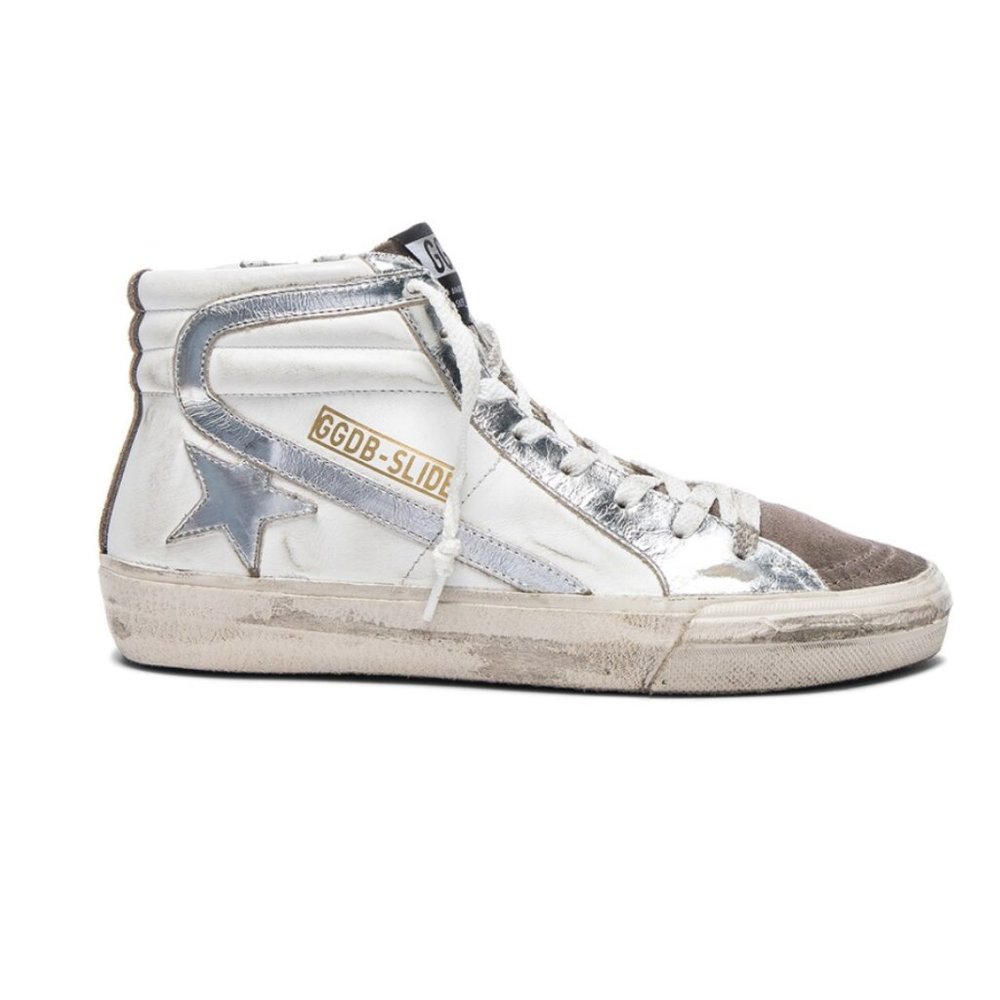 Golden Goose Leather Slide High Top sneaker Size 36